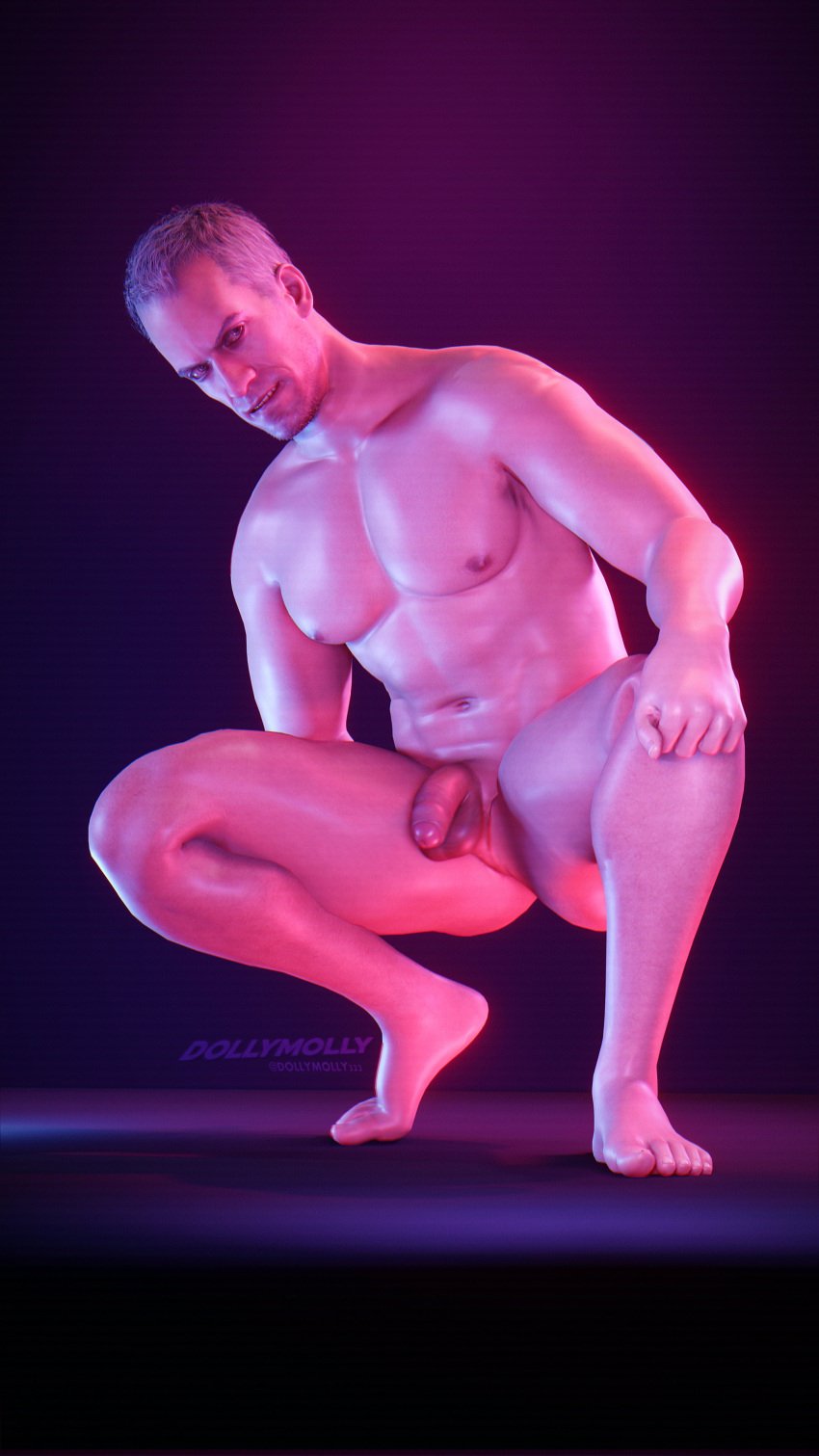 1boy 3d 3d_model balls bara beard capcom daddy dollymolly323 male male_focus male_nipples male_only mature_male muscular_male nikolai_zinoviev nipples nude penis resident_evil resident_evil_3 resident_evil_3_remake solo_male