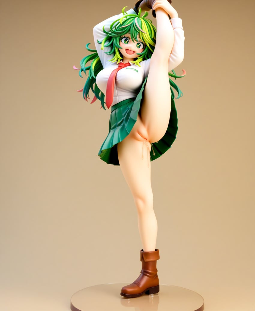 ai_generated boku_no_hero_academia figure hagakure_tooru_(visible) my_hero_academia pussy split