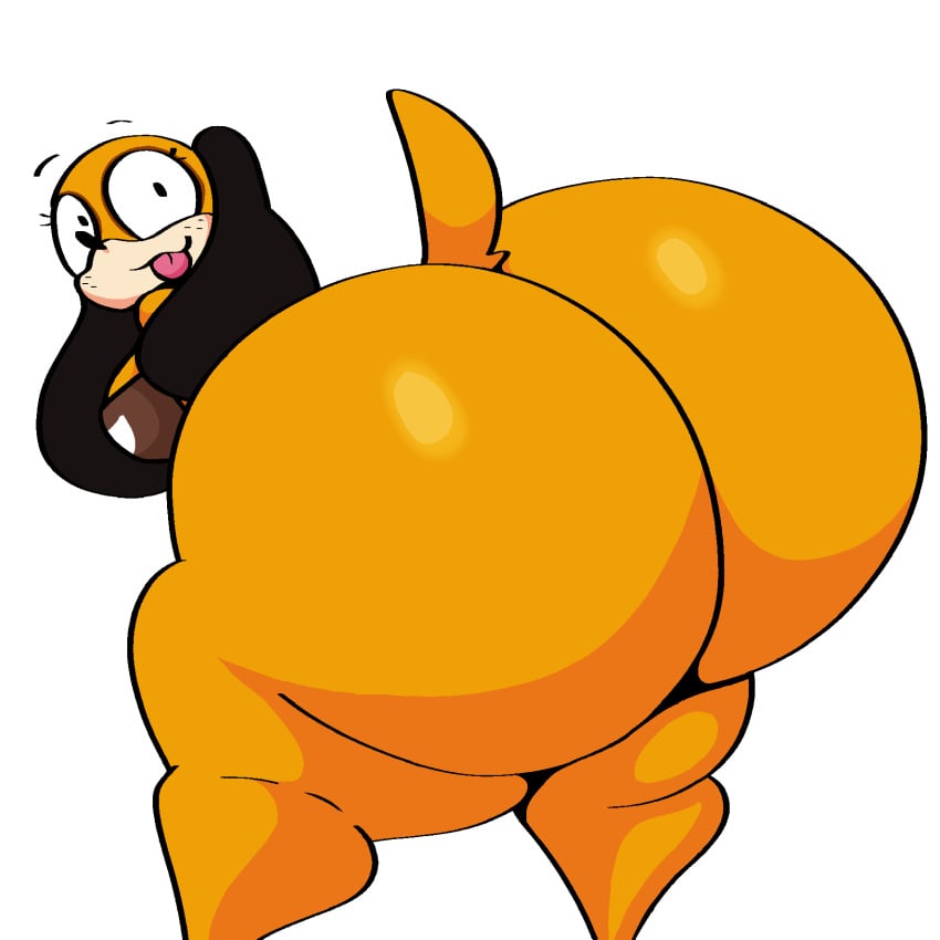 1girls 2024 anthro ass ass_focus bent_over big_ass bottomless breathotter bubble_butt canine colored commission duck_hunt duck_hunt_dog female female_only huge_ass huntress_(lewdewott) lewdewott looking_at_viewer looking_back orange_fur presenting_ass presenting_hindquarters smile solo sticking_out_tongue sticking_tongue_out tail thick_legs thick_thighs tongue_out white_background