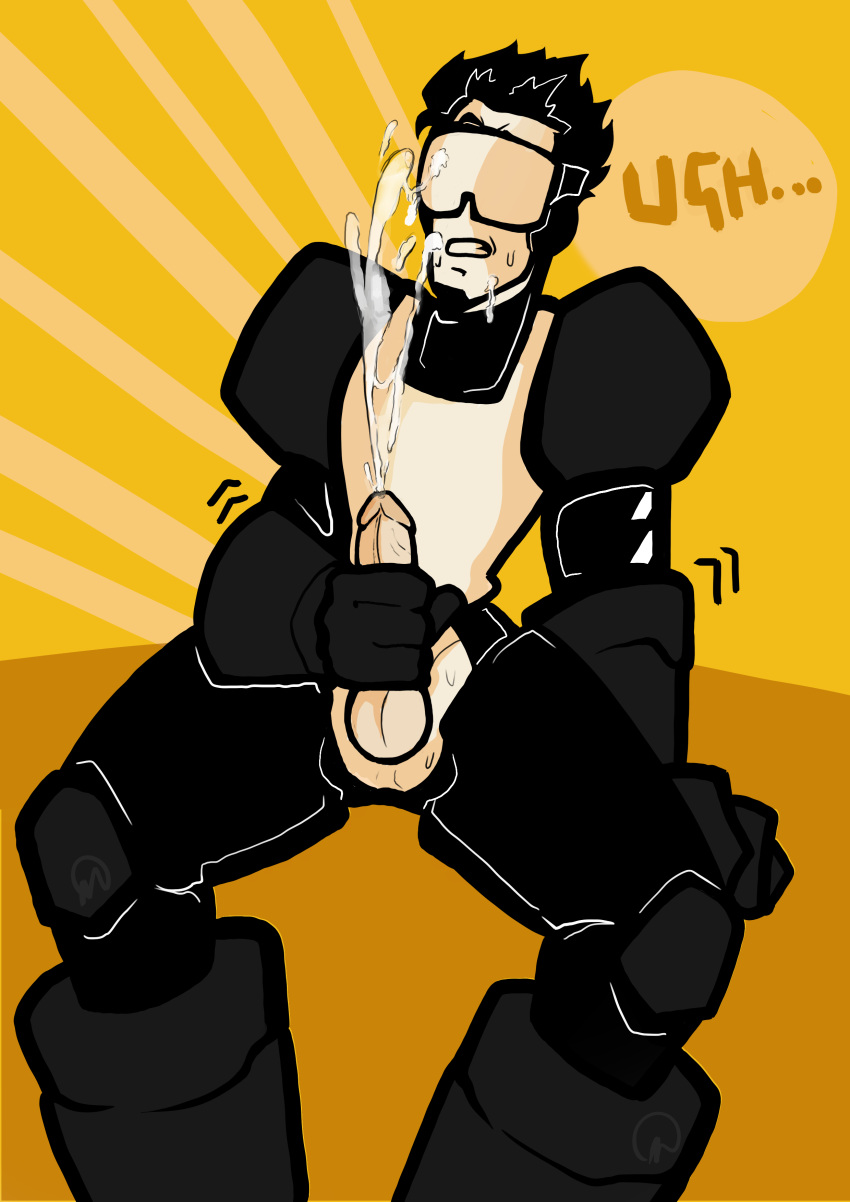 captain_(tankmen) cumshot ejaculation erection friday_night_funkin male_only masturbation newgrounds tagme tankmen ugh