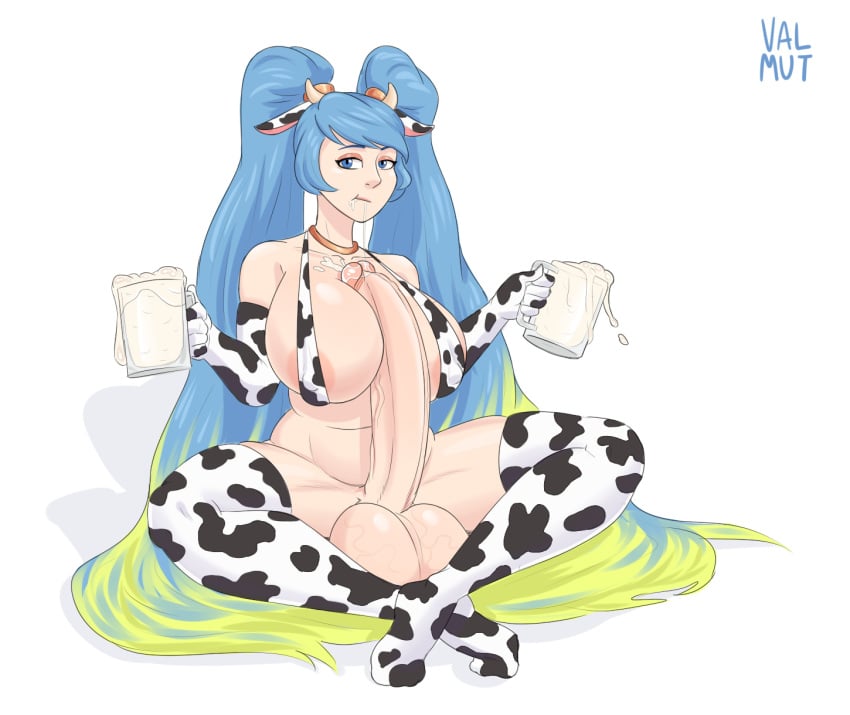 1futa areolae autopaizuri balls bikini breasts clothed clothing cow_girl cum cum_drinking cum_drip cum_in_container cum_in_cup drinking drinking_cum elbow_gloves futa_only futanari gloves gokkun huge_balls huge_cock human league_of_legends light_skin mostly_nude penis penis_between_breasts sitting solo sona_buvelle thighhighs valmut