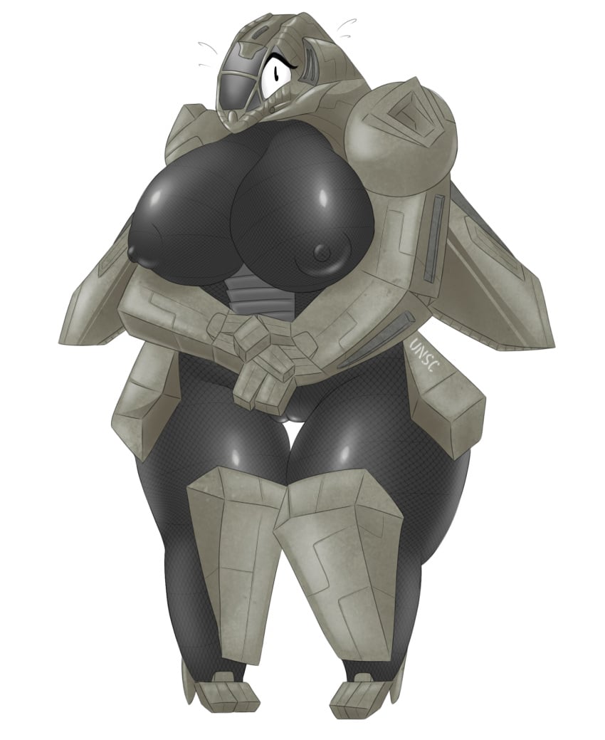 2021 absurd_res aircraft airplane anthro anthrofied armor big_breasts breasts curvaceous curvy_figure embarrassed female genitals halo_(series) hi_res humanoid_genitalia khanyvor living_aircraft living_machine living_vehicle looking_at_viewer machine microsoft nipples non-mammal_breasts pussy shy signature simple_background solo thick_thighs vehicle video_games voluptuous wings xbox_game_studios