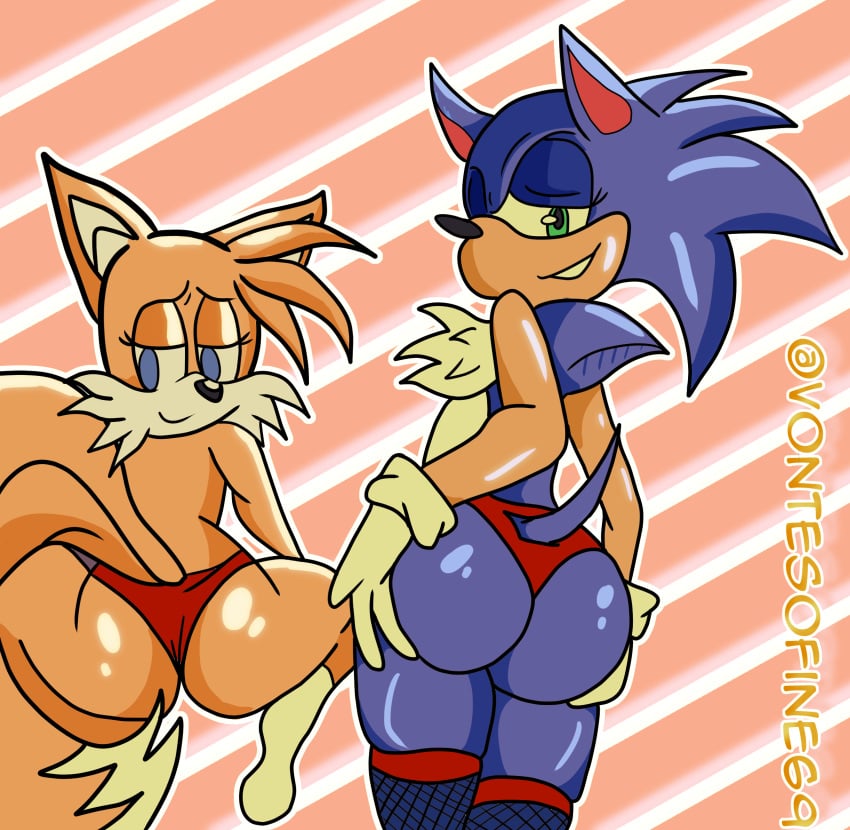 big_ass big_butt crossdressing gay sega sonic_(series) sonic_the_hedgehog sonic_the_hedgehog_(series) tails vontesofine69