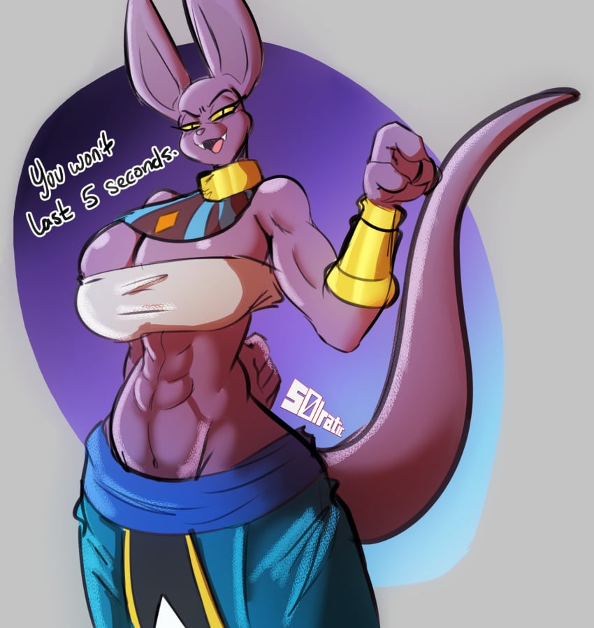 . 1girls 2020s 2023 2d 2d_(artwork) 2d_artwork anthro anthro_female anthro_focus anthro_only artist_logo artist_name background beerus belly belly_button big_boobs big_breasts big_hips big_tits boobs bra breasts cat_ears cat_girl cat_humanoid catgirl cleavage cleavage_overflow clothed clothed_female clothes clothing color colored curvy curvy_body curvy_female curvy_figure dialogue digital_drawing_(artwork) dragon_ball dragon_ball_super ear ears_up eyelashes eyes eyes_half_open eyes_open fanart felid felid_humanoid feline feline_humanoid female female_anthro female_focus female_only fingernails fingers fit fit_female furry furry_female furry_only genderbent genderswap_(mtf) god god_of_destruction goddess gold_(metal) gold_jewelry grey_background half-closed_eyes half-dressed half_naked hips humanoid jewelry long_ears long_tail mammal mammal_humanoid mouth muscle muscles muscular muscular_anthro muscular_arms muscular_female nail nails neck no_humans non-human nsfw open_mouth open_smile pants pointing pointing_at_viewer purple_body revealing_clothes revealing_clothing revealing_outfit rule63 rule_63 sexually_suggestive shounen_jump shueisha simple_background six_pack slim slim_girl smile smiling smiling_at_viewer smug smug_face snout solo solo_focus solraticart speech sphynx_(cat) suggestive suggestive_dialogue suggestive_look suggestive_smile tail talking talking_to_viewer text tits tongue watermark woman wrist_cuffs wristwear yellow_eyes