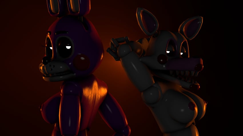 3d 4k absurd_res arms_behind_back arms_behind_head bedroom_eyes breasts bunny bunny_ears dark disboi215 female_fox five_nights_at_freddy's five_nights_at_freddy's:_sister_location five_nights_at_freddy's_2 five_nights_at_freddy's_3 five_nights_at_freddy's_4 fox glowing_eyes lipstick mangle_(fnaf) orange_background pink_nipples purple_body purple_skin rabbit red_nipples rosy_cheeks sfm shiny_skin side_boob sideboob skinny_girl small_breasts source_filmmaker topless toy_bonnet_(fnaf) white_body white_fur yuri