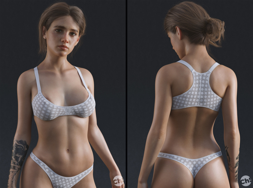 1girls 3d brown_hair busty ch! ellie_(the_last_of_us) ellie_williams female female_focus female_only hourglass_figure naughty_dog solo solo_female tagme the_last_of_us the_last_of_us_2 wide_hips