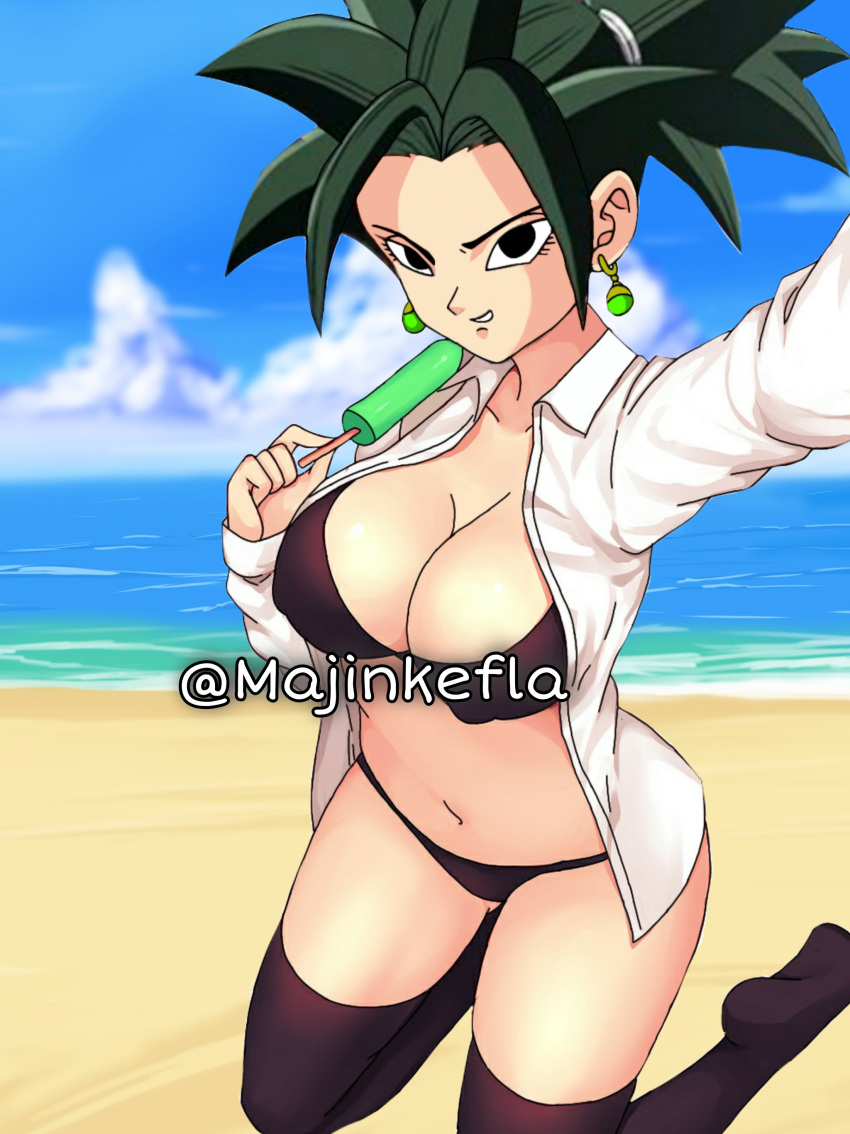 dragon_ball dragon_ball_super earrings edit kefla majinkefla no_eyewear tiffynyaa