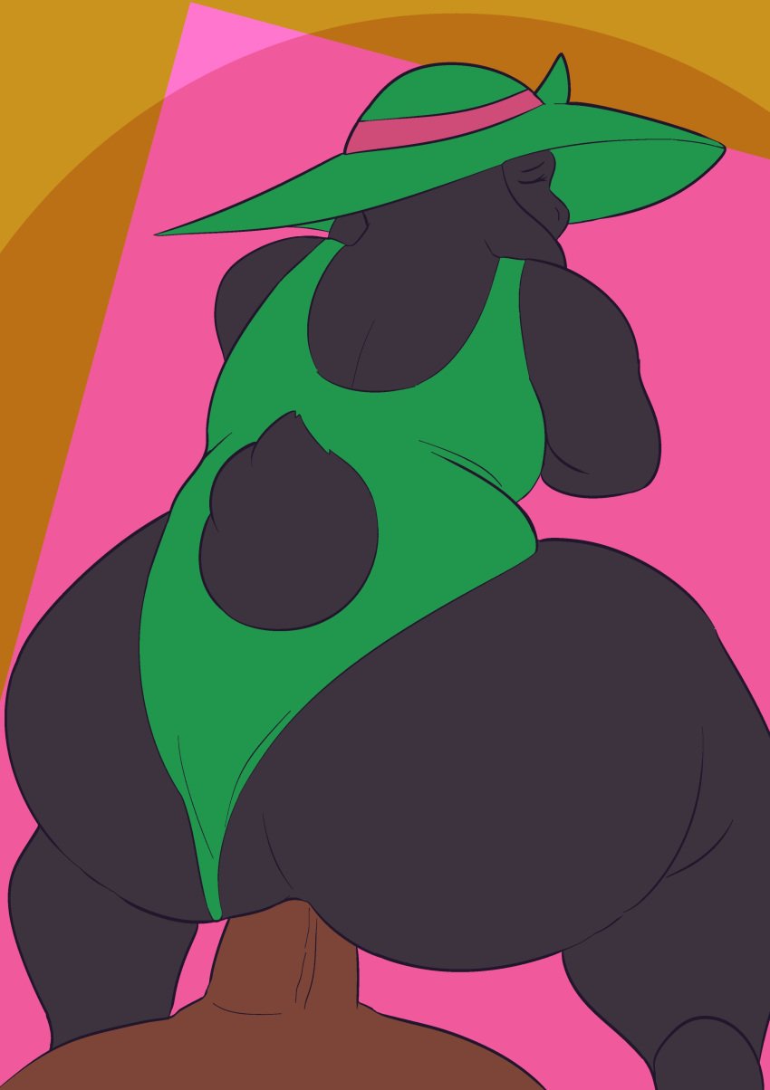 anthro deltarune female_ralsei fur huge_ass huge_breasts kris_(deltarune) ralsei rule_63 sex tagme toonarscontent vaginal_penetration