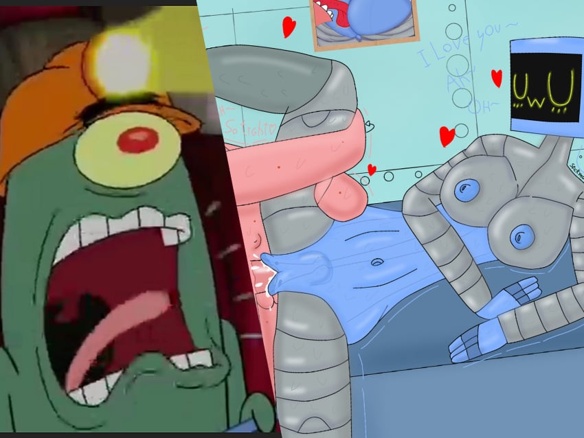 2d breasts breasts_focus breasts_out computer_head copepod cum_in_pussy cum_inside cumming dialogue english_dialogue english_text fanart female female_focus female_penetrated fucking karen_plankton male male_penetrating mechanical_body mechanical_legs mechanophilia meme nipples nipples_out orgasm patrick_star penetration plankton pose pussy robot robot_breasts robot_female robot_girl robot_humanoid robot_penetrated robot_pussy screaming sdickman99 sex sex_positions sheldon_j._plankton spongebob_squarepants spooning starfish tits_out tv_head uwu uwu_face