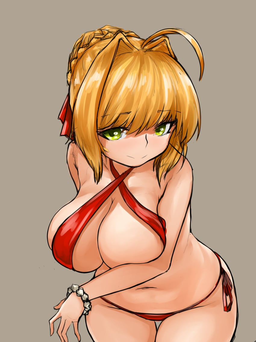 absurd_res bikini fate/extra fate/grand_order fate_(series) highres nero_claudius_(fate) steamingtofu swimsuit