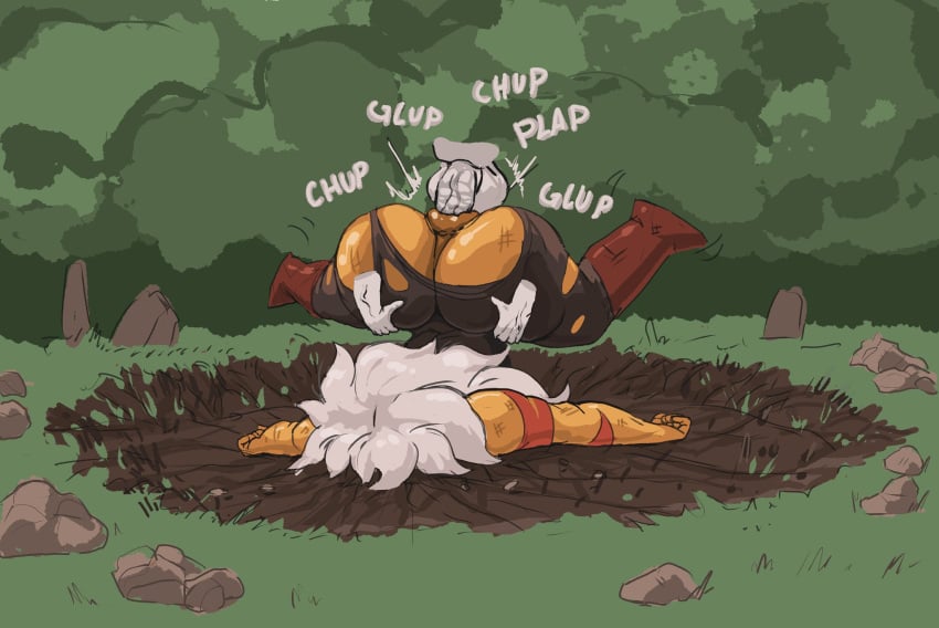 anal anus ass big_ass cartoon_network crater defeated destruction fainted gem_(species) jasper_(steven_universe) long_hair lying markings orange_body orange_skin penis putricia rape sex steven_universe torn_clothes