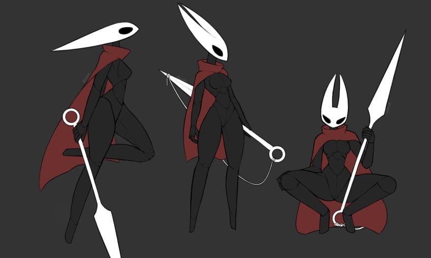 1girls anthro arthropod breasts clothed clothing exoskeleton fecharis female hi_res hollow_knight hornet_(hollow_knight) insects nail_(weapon) non-mammal_breasts nude solo standing string team_cherry tutwo video_games weapon