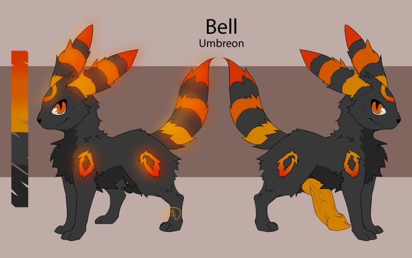 bell_(overgrown_lizards) canid canine eeveelution genitals hi_res male mammal nintendo penis pokémon_(species) pokemon umbreon video_games zady