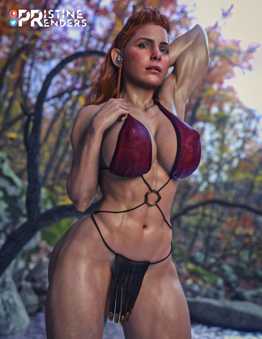 1girls 3d 3d_(artwork) abs aloy alternate_breast_size areolae armwear big_ass big_breasts braided_hair breasts casual crouching curvaceous curvy curvy_figure feet female female_abs female_focus female_only freckles girl_abs girly_abs hi_res highres horizon_forbidden_west horizon_zero_dawn huge_ass huge_breasts human innie_pussy large_ass large_breasts muscle_girl neckwear orange_hair outdoors pale_skin pristinerenders red_hair solo solo_female solo_focus sony_interactive_entertainment standing thick thick_thighs thighs tied_hair wide_hips