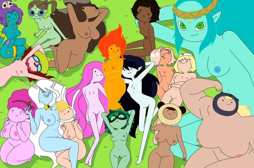 6+girls ^_^ adventure_time anthro armpits aunt_lolly bear betty_grof big_breasts black_hair blonde_hair blue_skin breasts bronwyn brown_hair bunny_hood canid canine canis canyon_(adventure_time) cartoon_network celina_(adventure_time) cleft_of_venus curvy_female dark-skinned_female dark_skin doctor_princess drpizzaboi1 elise_(adventure_time) fake_screenshot female female_only fionna_the_human_girl flame_princess furry giantess grass green_eyes green_skin grey_skin human humanoid huntress_wizard hyooman_tribe ice_queen_(adventure_time) jungle_princess large_breasts leaf_hair marceline marceline's_mom medium_breasts milf minerva_campbell multiple_females nude on_model orange_skin outdoors pink_hair pink_skin pointy_ears princess_bubblegum samantha_(adventure_time) short_hair skinny skinny_female small_breasts style_emulation style_imitation style_parody stylized susan_strong thigh_gap vampire white_hair