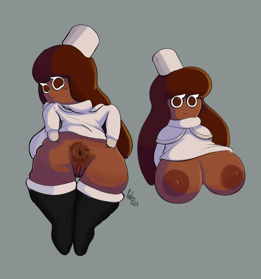 anus anus_focus ass big_ass big_breasts cocoa_cookie cookie_run curvy giblewds