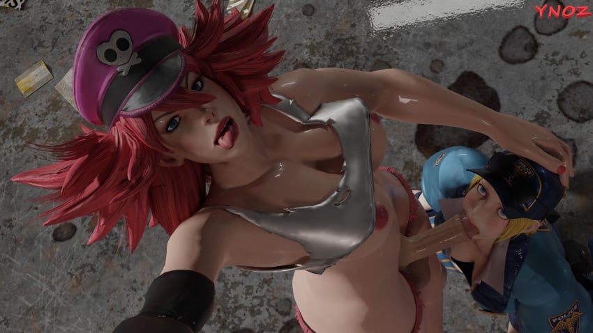 1futa 1girls 3d blowjob domination fellatio female femdom final_fight futa_on_female futanari hand_on_head lucia_morgan poison_(final_fight) pose street_fighter street_fighter_v sucking ynoz