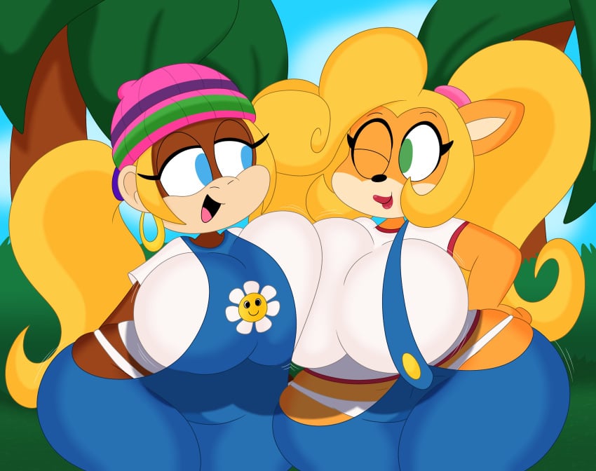 3barts big_breasts coco_bandicoot tiny_kong wide_hips