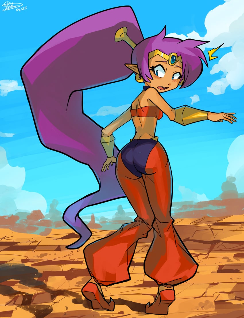 1girls ass female female_only shantae shantae_(character) solo usagaijin