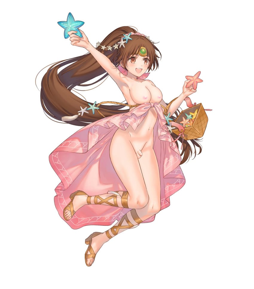 1futa anonfutashopper_(editor) balls basket breasts brown_hair casual_nudity edit fire_emblem fire_emblem:_mystery_of_the_emblem fire_emblem:_shadow_dragon_and_the_blade_of_light fire_emblem_heroes flaccid flaccid_penis functionally_nude futa_only futanari headpiece human kippu linde_(fire_emblem) linde_(summer)_(fire_emblem) long_hair nintendo official_art penis ponytail sandals small_balls small_penis starfish swimsuit