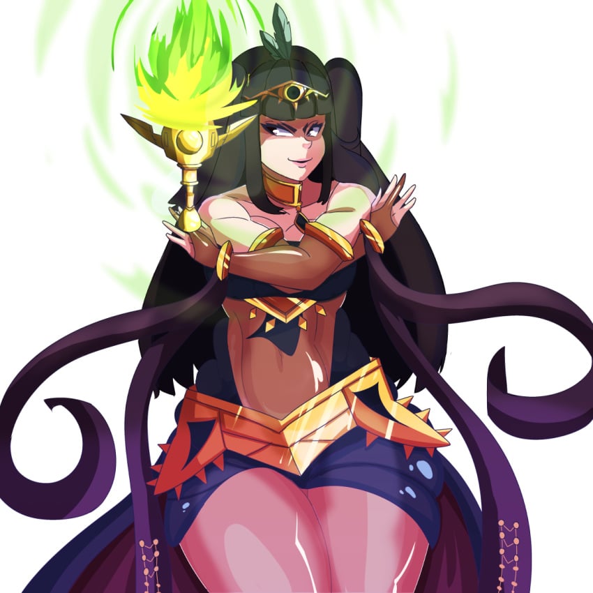 1girls alternate_costume bangs bare_shoulders big_breasts black_hair bodystocking fire fire_emblem fire_emblem_awakening fire_emblem_heroes long_hair magic medium_breasts nintendo plegian polarbeark purple_eyes solo solo_female tharja_(fire_emblem) tharja_(plegian)_(fire_emblem) thick_thighs white_background