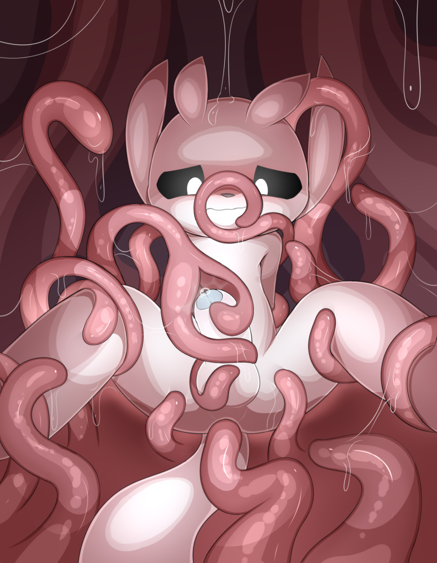 anal anal_penetration anal_sex brukki_gunar erection fur genitals guardian_spirit hi_res male mammal open_mouth ori ori_(series) ori_and_the_blind_forest penetration plant solo tentacle tentacle_on_male tentacle_rape white_body white_fur