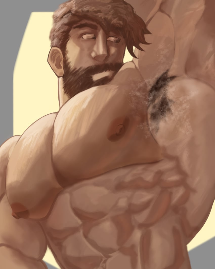 adult artist:favornnbara big_breasts daddy dilf gay male male/male male_only marvel marvel_rivals masculine_male mr_fantastic muscular muscular_male reed_richards smelly smelly_armpits sweat sweaty