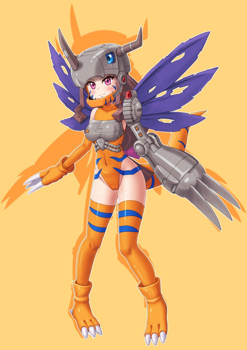 1girls artist_request cosplay digimon digimon_(cosplay) digimon_adventure digimon_ghost_game female female_only human metalgreymon metalgreymon_(cosplay) ruri_tsukiyono solo