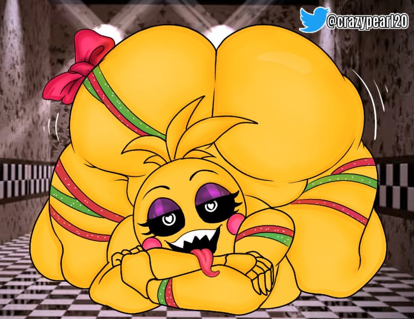 ass_bigger_than_head ass_focus big_breasts casual casual_nudity christmas crazypearl female female_only five_nights_at_freddy's huge_ass nude pov robot robot_girl teasing toy_chica_(fnaf) toy_chica_(love_taste)