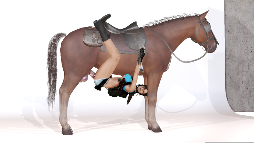 3d barmak belly_riding bellyride bestiality feral_on_female horse horse_penis horsecock lara_croft lara_croft_(survivor) sex tomb_raider zoophilia