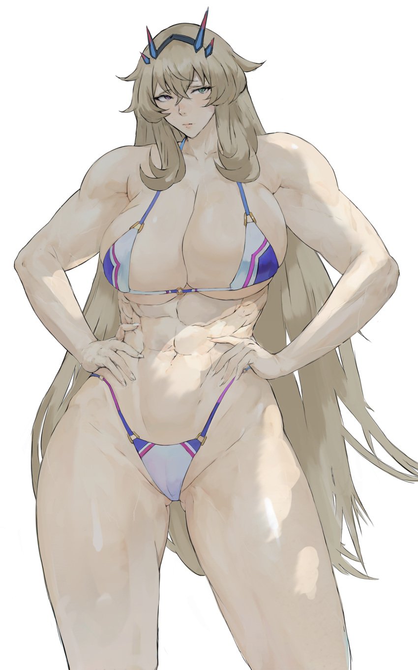 abs barghest_(gawain)_(fate) barghest_(swimsuit_archer)_(final_ascension)_(fate) bikini fate/grand_order fate_(series) memory342 muscular_female