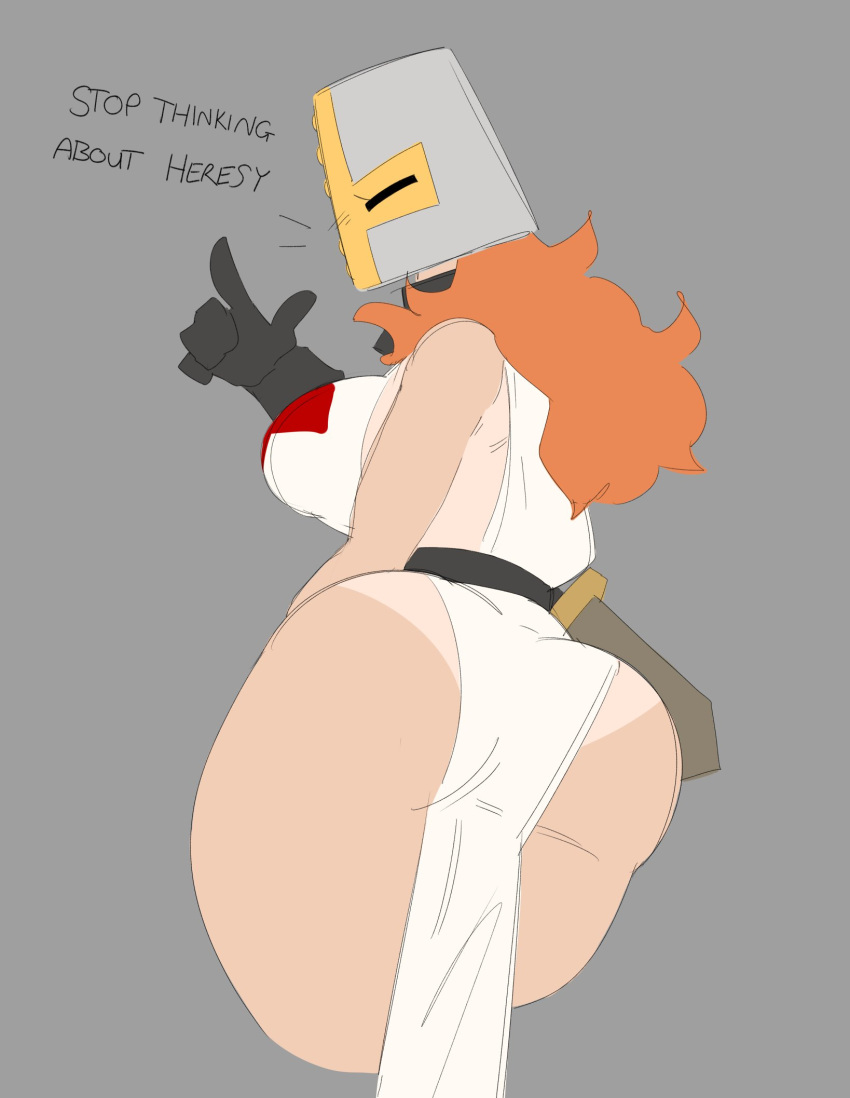 dat_ass female female_knight female_only knight meme nezulet solo_female stop_thinking_about_sex tan_knight_girl_(nezulet) tan_skin tanline tanned_skin