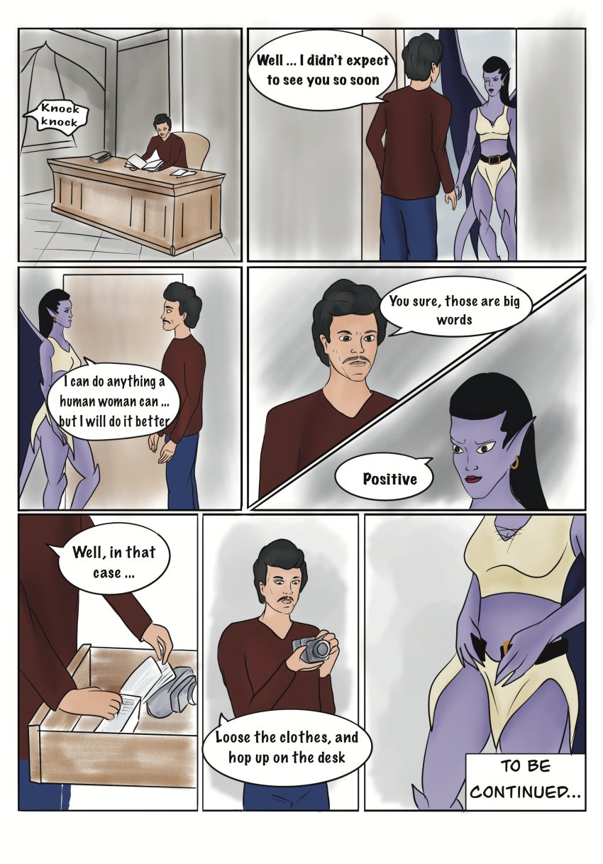 angela_(gargoyles) anthro camera comic disney gargoyles photo_shoot pornangel tommy_(pornangel)