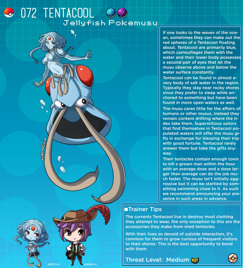 creature_index english_text hi_res humanized kinkymation nintendo page_72 page_number pokémon_(species) pokemon pokemon-girl_encyclopedia pokemorph pokemusu profile tentacool text text_box