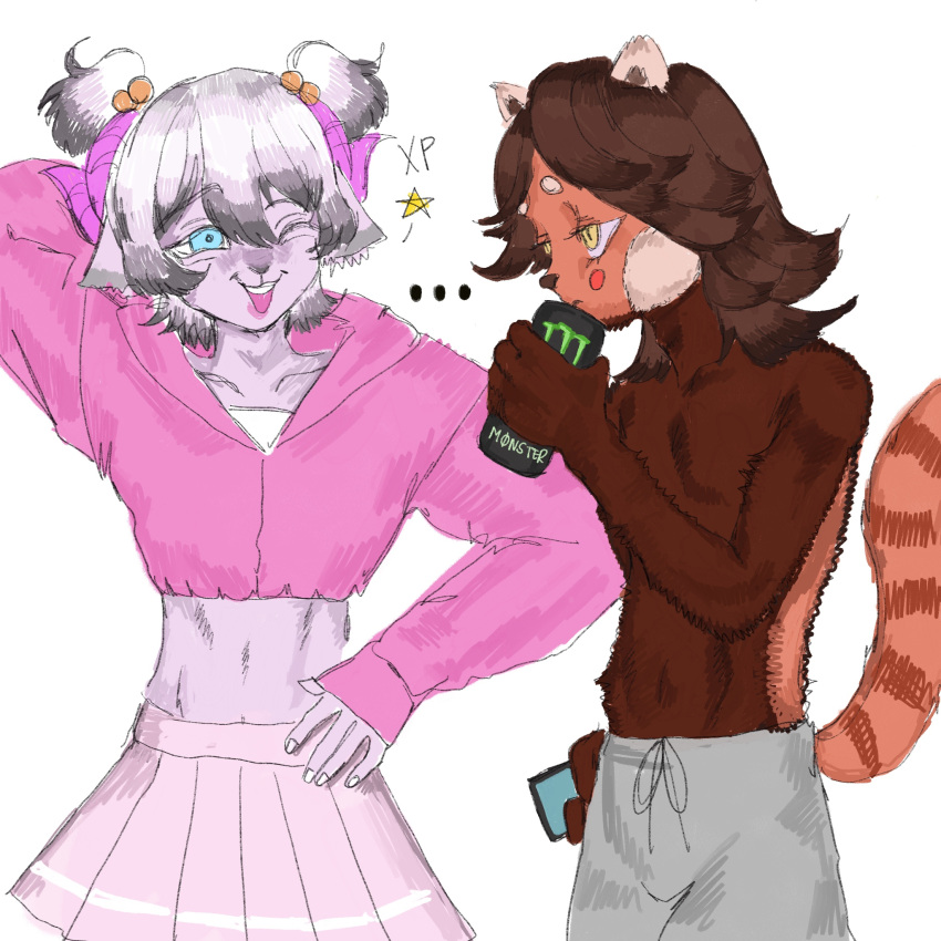 crossdressing femboy furry furry_ears furry_only furry_ram furry_tail monster oc original_character pink_panties ramvu redpanda