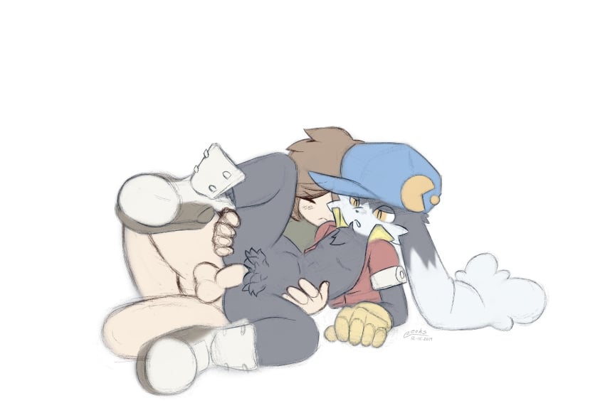 1boy 1boy1girl 1girls anthro duo eoks female flat_chest furry human human_on_anthro klonoa klonoa_(series) male male_on_anthro namco penis pubic_tuft pussy rule_63 sex vaginal_penetration