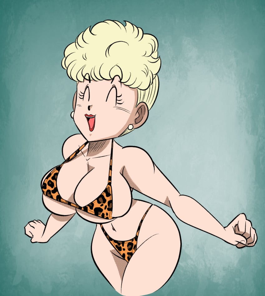 1girls big_breasts bikini bikini_(dragon_ball) clothed_female dragon_ball dragon_ball_super dragon_ball_z female female_only funsexydragonball krimreaper no_eyewear panchy panchy_(dragon_ball) panchy_briefs recolor solo tight_bikini tight_bodysuit