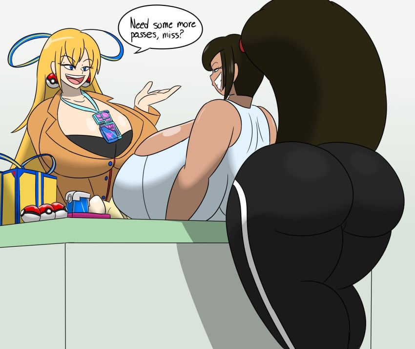 alternate_breast_size ass coin_(igph) huge_breasts igphhangout pokemon pokemon_go tagme trainer_go's_mom_(igph)