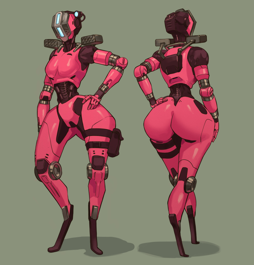 ass big_ass female glowing_eyes huge_ass pilot_(titanfall) pink pink_skin robot robot_girl robot_humanoid simulacrum solo stim_pilot thick_thighs titanfall wide_hips