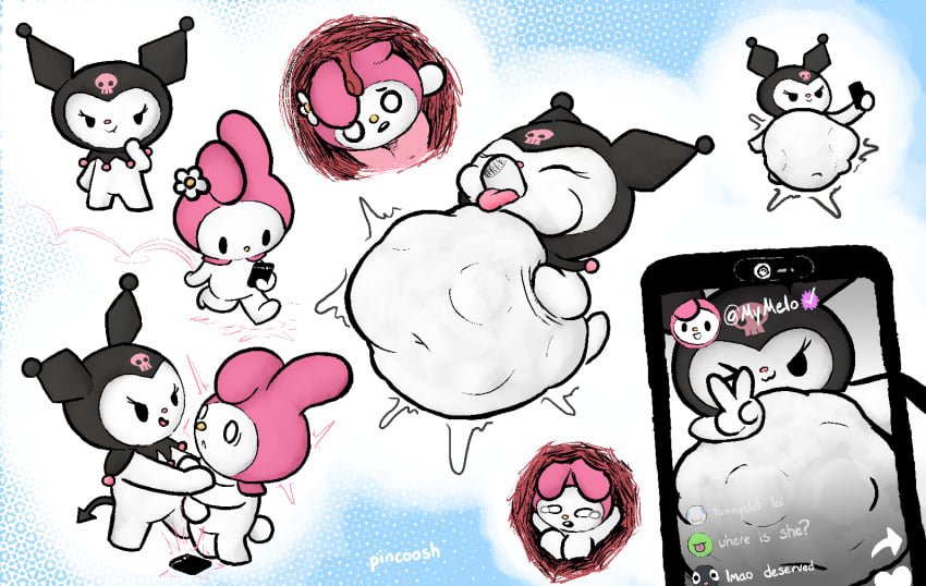 Kuromi (Onegai My Melody) Rule 34 Image