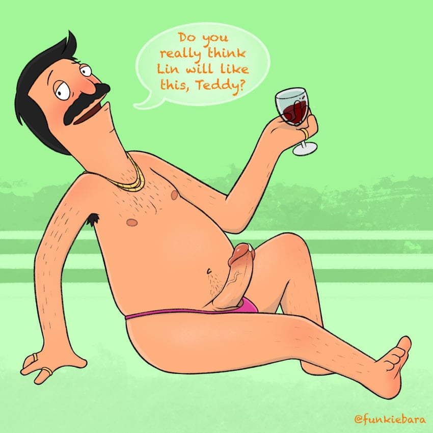 1boy 1male bob's_burgers bob_belcher funkiebara male_only mentioned_character older older_male pinup yaoi