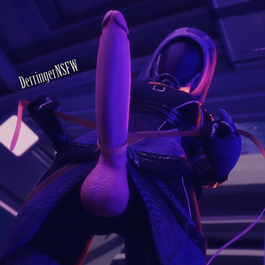 1futa 3d balls blender crotchless dark-skinned_futanari derringersfm dickgirl erection futa_only futanari huge_cock intersex mass_effect penis penis_out quarian solo taker_pov tali'zorah_nar_rayya testicles