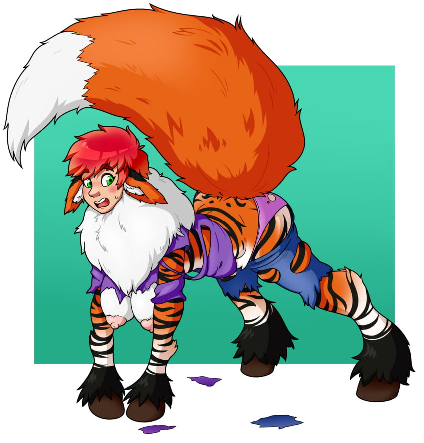 cloney female furry kyla tail tiger transformation xxcloneyxx