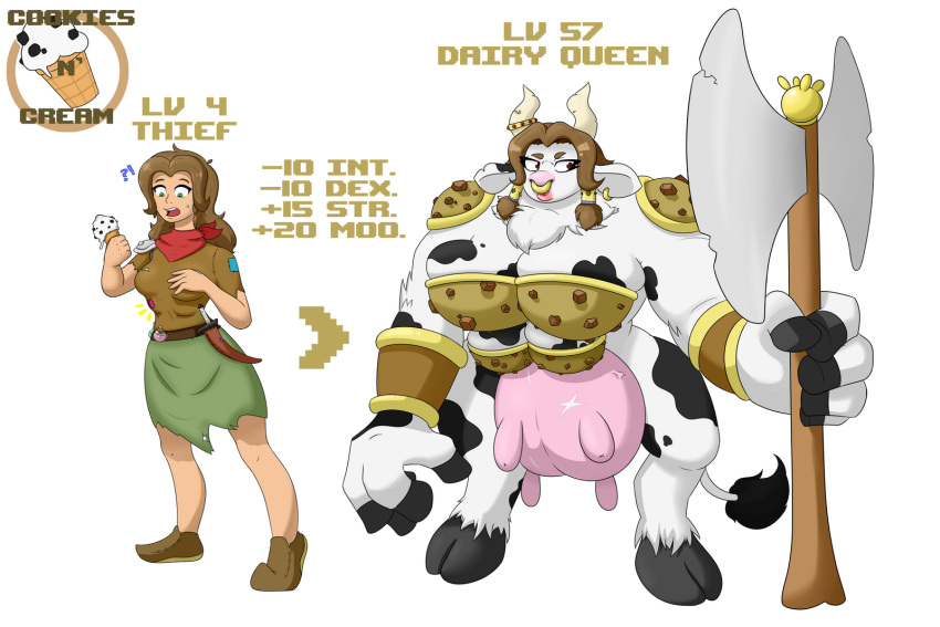 ass_expansion before_and_after bovine breast_expansion breasts cloney cow_girl cowgirl female identity_death lactation skin_color_change species_transformation tagme tagme_(artist) transformation transformation_sequence udders xxcloneyxx