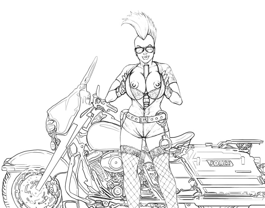 1girls amy_belcher female female_only image_comics mohawk savage_dragon she-dragon solo wicka