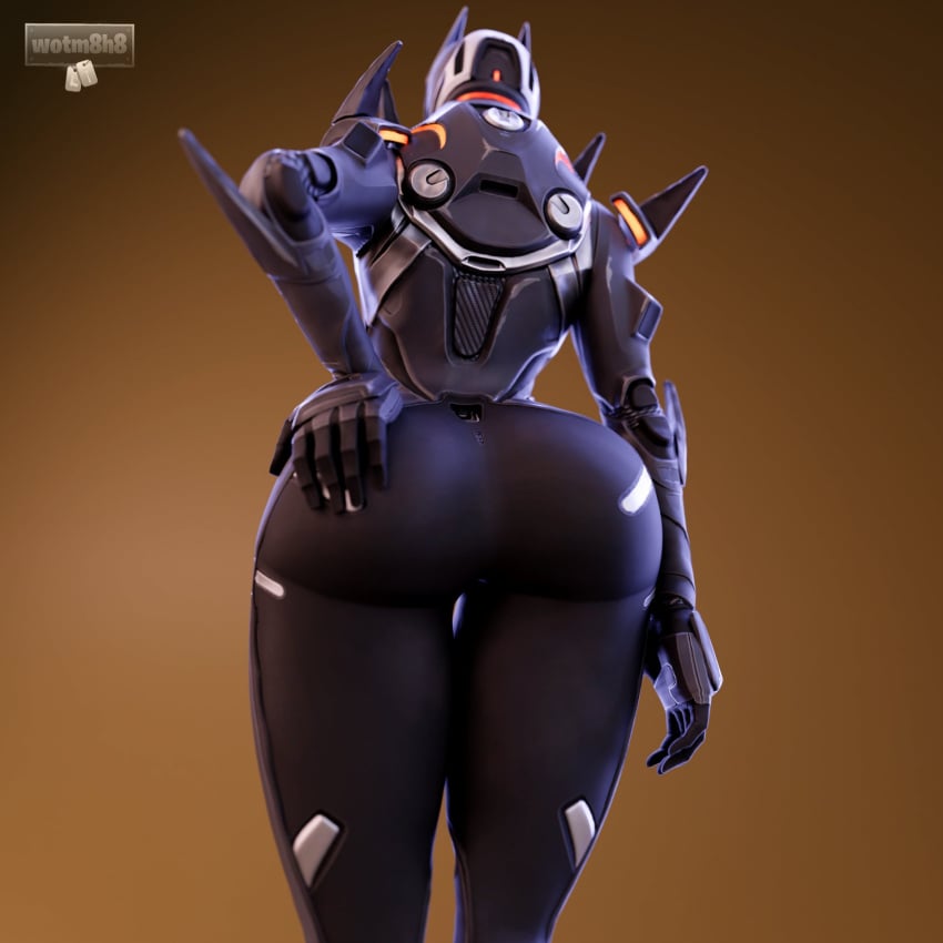 1girls 3d 3d_(artwork) armor ass behind_view big_ass big_butt bubble_ass bubble_butt butt dat_ass female fortnite fortnite:_battle_royale hand_on_ass helmet huge_ass huge_butt large_ass looking_away oblivion_(fortnite) solo thick_ass thick_thighs wide_hips wotm8h8