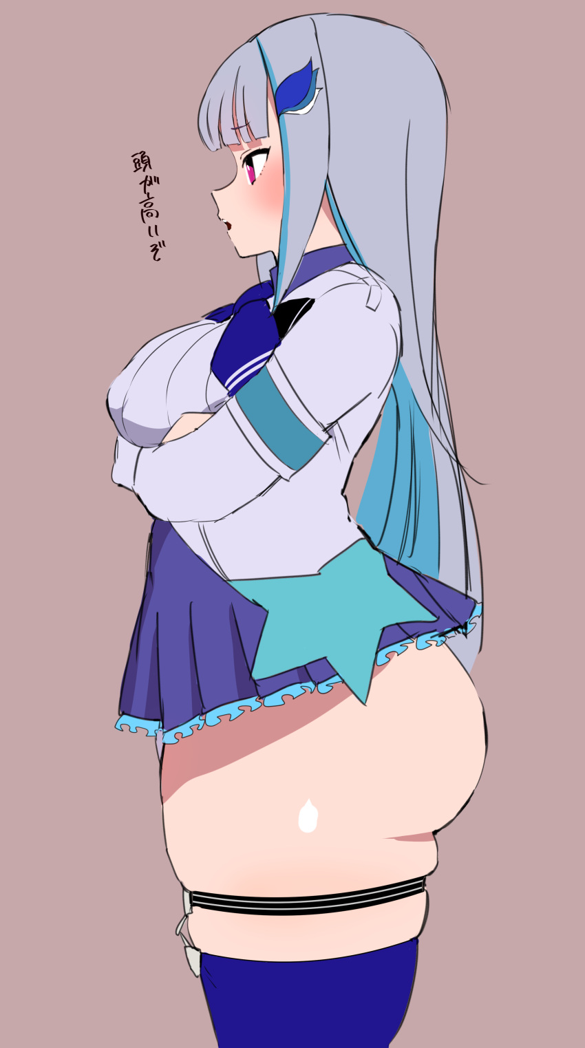 1girls ass big_ass big_breasts big_butt blush breasts female high_resolution huge_ass huge_thighs indie_virtual_youtuber lize_helesta long_hair nijisanji skirt solo standing thick_thighs virtual_youtuber voluptuous wasabi_sushi wide_hips youtube youtuber