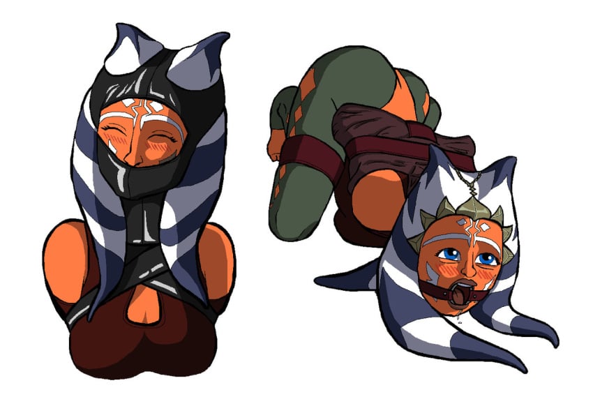 1girls 2020 ahsoka_tano alien alien_girl ass ass_up barefoot big_breasts blue_eyes blush bondage breasts cleavage clone_wars closed_eyes clothed clothed_female clothing dress face_down_ass_up facial_markings feet female_focus female_only femsub gag happy humanoid latex legwear looking_up lucasfilm medium_breasts open_mouth orange_skin pantyhose peytell red_clothing red_dress revealing_clothes ring_gag saliva simple_background solo squished_breasts star_wars submissive tentacle tentacle_hair the_clone_wars:_season_four togruta top-down_bottom-up white_background