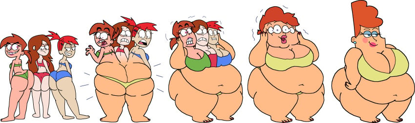 ass_cleavage bbw butt_crack cartoon_network crossover disney disney_channel female foster's_home_for_imaginary_friends frankie_foster fusion geraldine_waxelplax gravity_falls nickelodeon principal_waxelplax red_hair straight_hair the_fairly_oddparents transparent_background vicky_(fairly_odd_parents) wendy_corduroy what