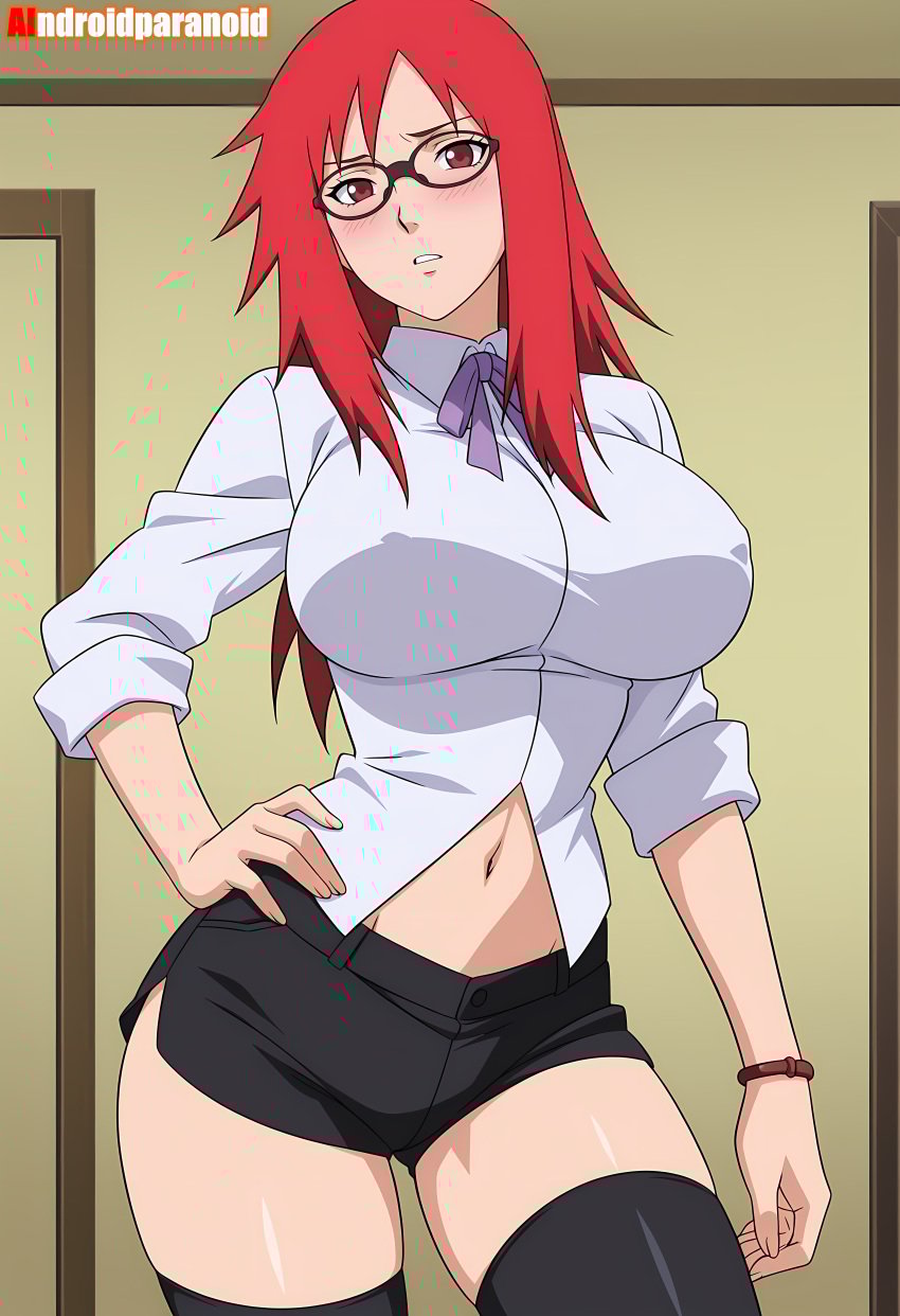 1girls ai_generated aindroidparanoid ass ass big_ass big_breasts big_butt breasts busty curvy cute fat_ass female female_only glasses hair hi_res hips huge_ass huge_breasts human karin karin_uzumaki large_ass large_breasts legs narrow_waist naruto naruto:_the_last naruto_(classic) naruto_(series) naruto_shippuden red_hair slim_waist tagme thick_ass thick_thighs uzumaki_karin voluptuous waist wide_hips